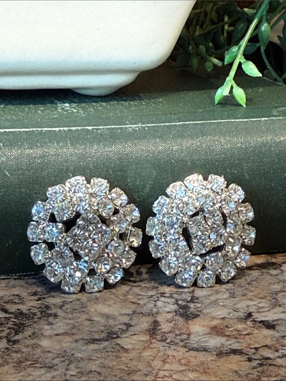 Clear Rhinestone Shoe Clips - Picture 4 of 7